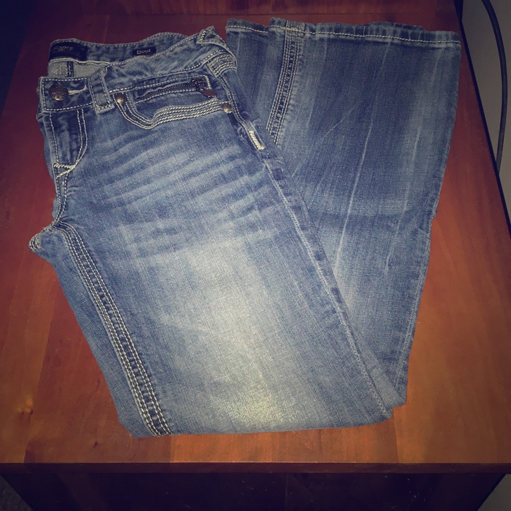 ⚡️REROCK EXPRESS⚡️JEANS⚡️SIZE4 short - Picture 3 of 7